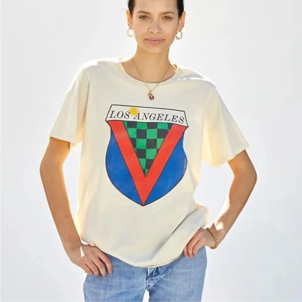 NWT Clare V short sleeve Los Angeles T-Shirt Medium